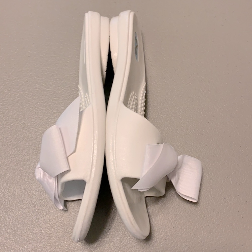 OKA b. Madison Slide Sandal White Size S - Picture 4 of 5